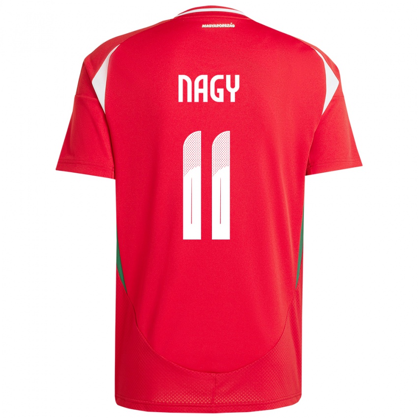 Kinder Ungarn Virág Nagy #11 Rot Heimtrikot Trikot 24-26 T-Shirt