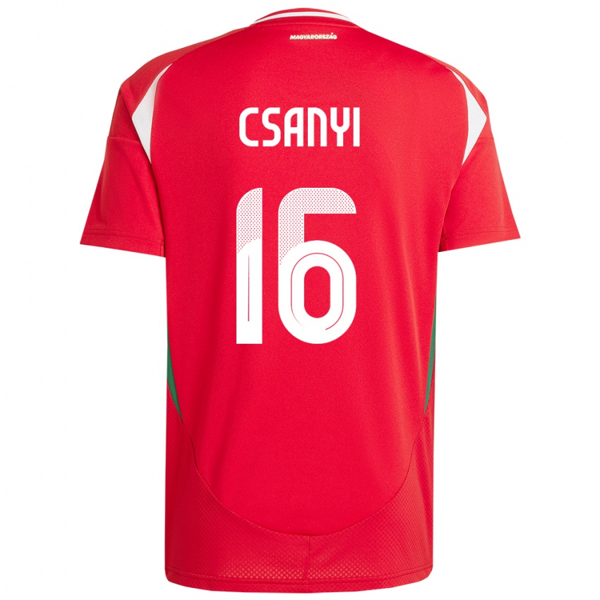 Kinder Ungarn Diána Csányi #16 Rot Heimtrikot Trikot 24-26 T-Shirt