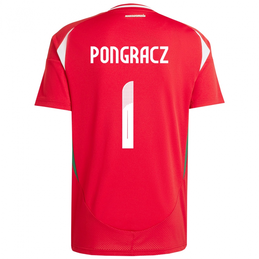 Kinder Ungarn Agness Pongracz #1 Rot Heimtrikot Trikot 24-26 T-Shirt