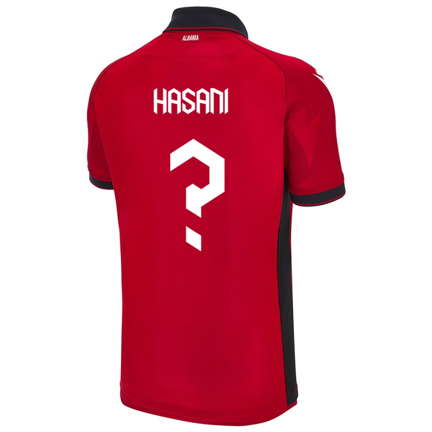 Kinder Albanien Ron Hasani #0 Rot Heimtrikot Trikot 24-26 T-Shirt