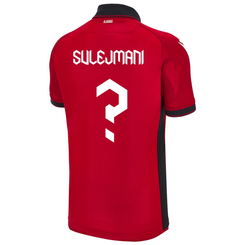 Kinder Albanien Muhadin Sulejmani #0 Rot Heimtrikot Trikot 24-26 T-Shirt