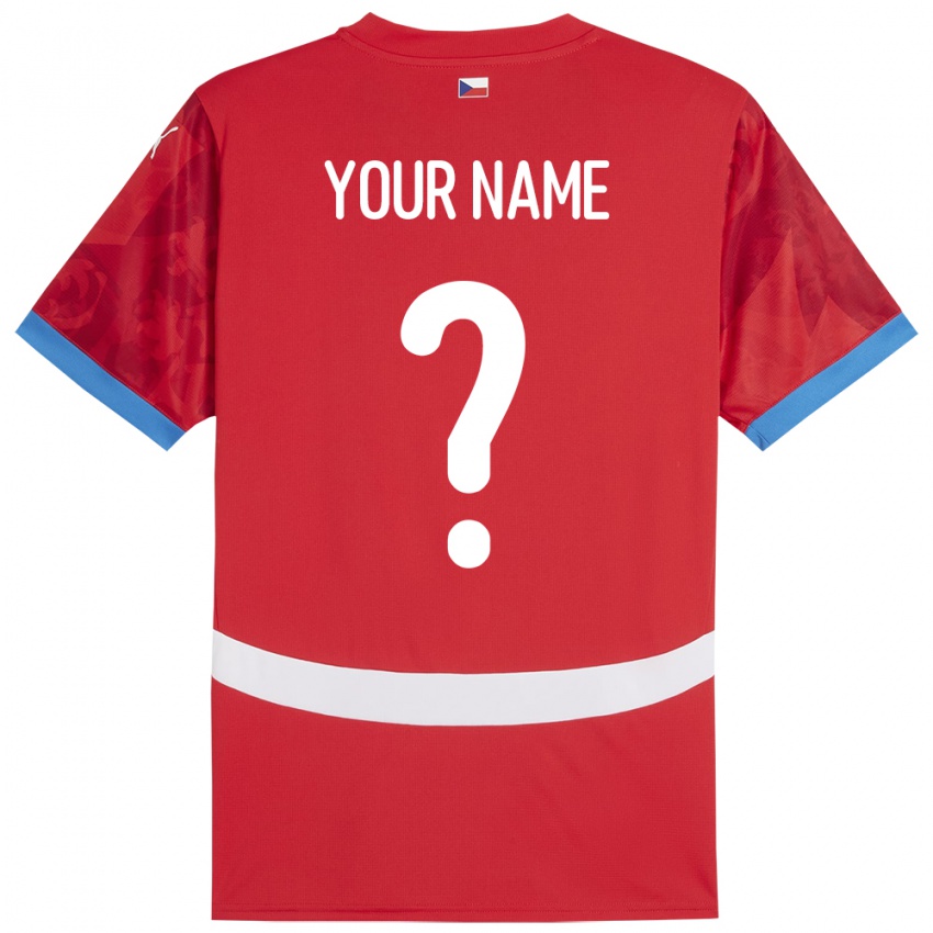 Kinder Tschechien Ihren Namen #0 Rot Heimtrikot Trikot 24-26 T-Shirt