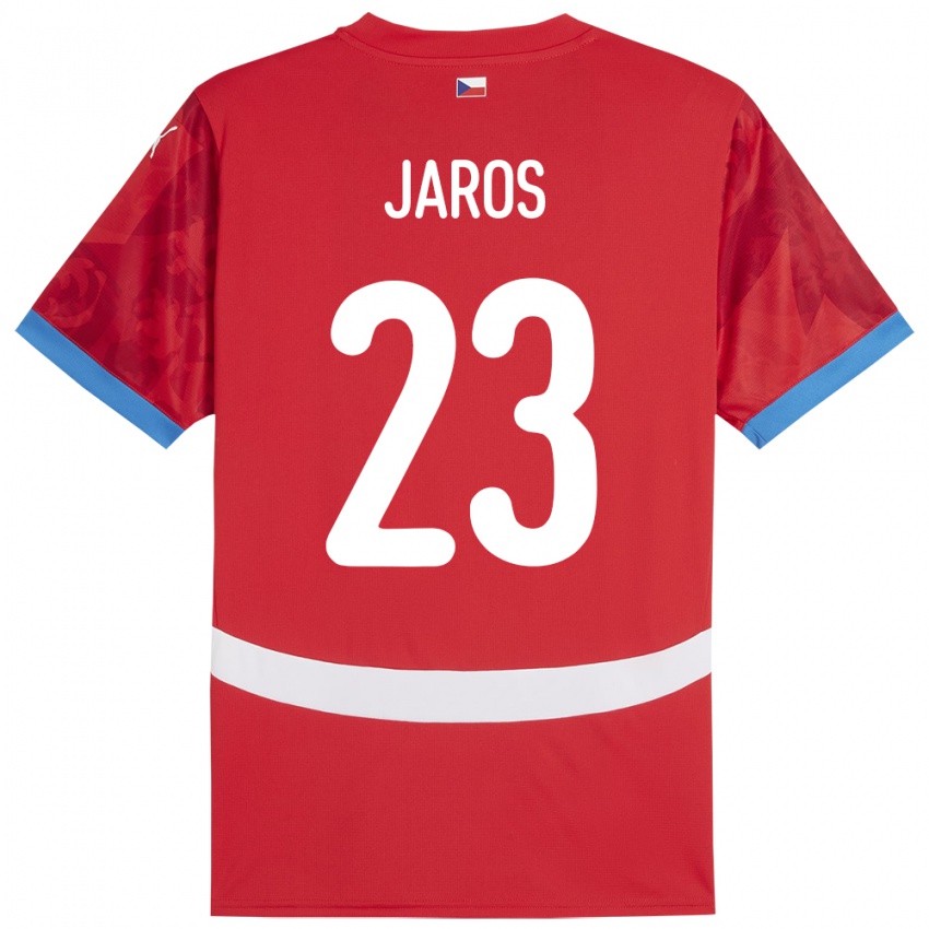 Kinder Tschechien Vitezslav Jaros #23 Rot Heimtrikot Trikot 24-26 T-Shirt