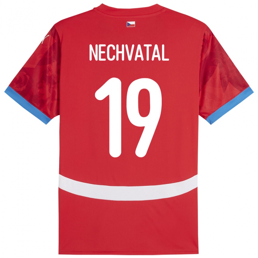 Kinder Tschechien Matyas Nechvatal #19 Rot Heimtrikot Trikot 24-26 T-Shirt