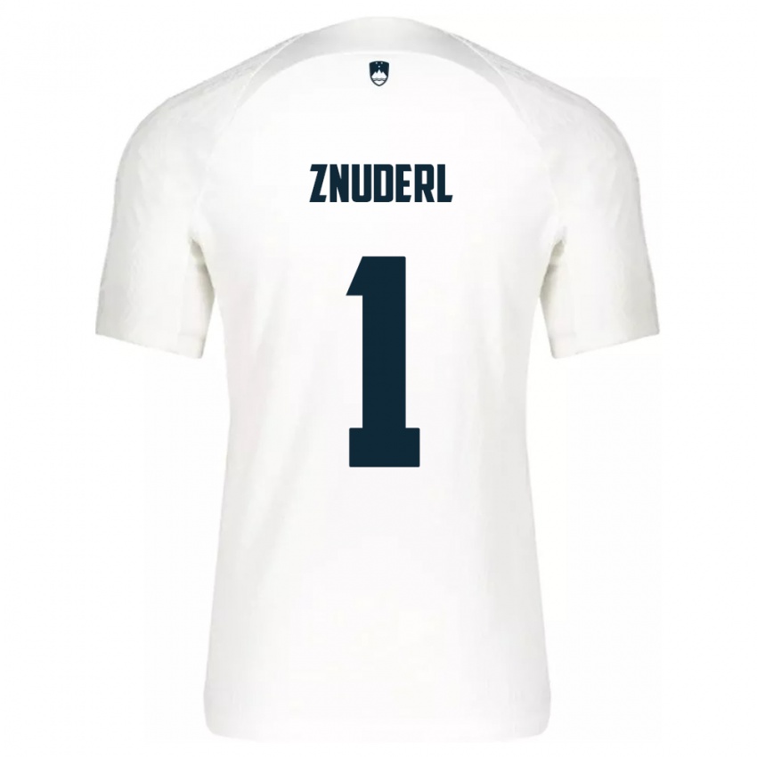 Kinder Slowenien Tai Znuderl #1 Weiß Heimtrikot Trikot 24-26 T-Shirt