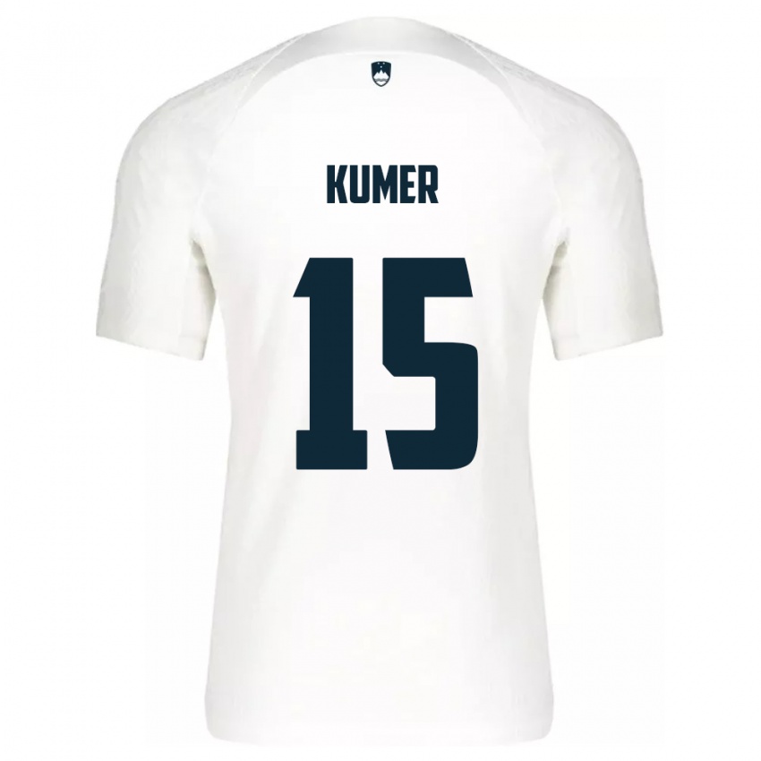 Kinder Slowenien Alin Kumer #15 Weiß Heimtrikot Trikot 24-26 T-Shirt