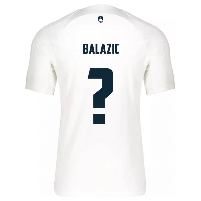 Kinder Slowenien Jan Balazic #0 Weiß Heimtrikot Trikot 24-26 T-Shirt