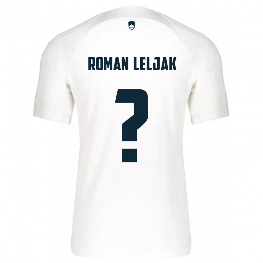 Kinder Slowenien Nejc Roman Leljak #0 Weiß Heimtrikot Trikot 24-26 T-Shirt