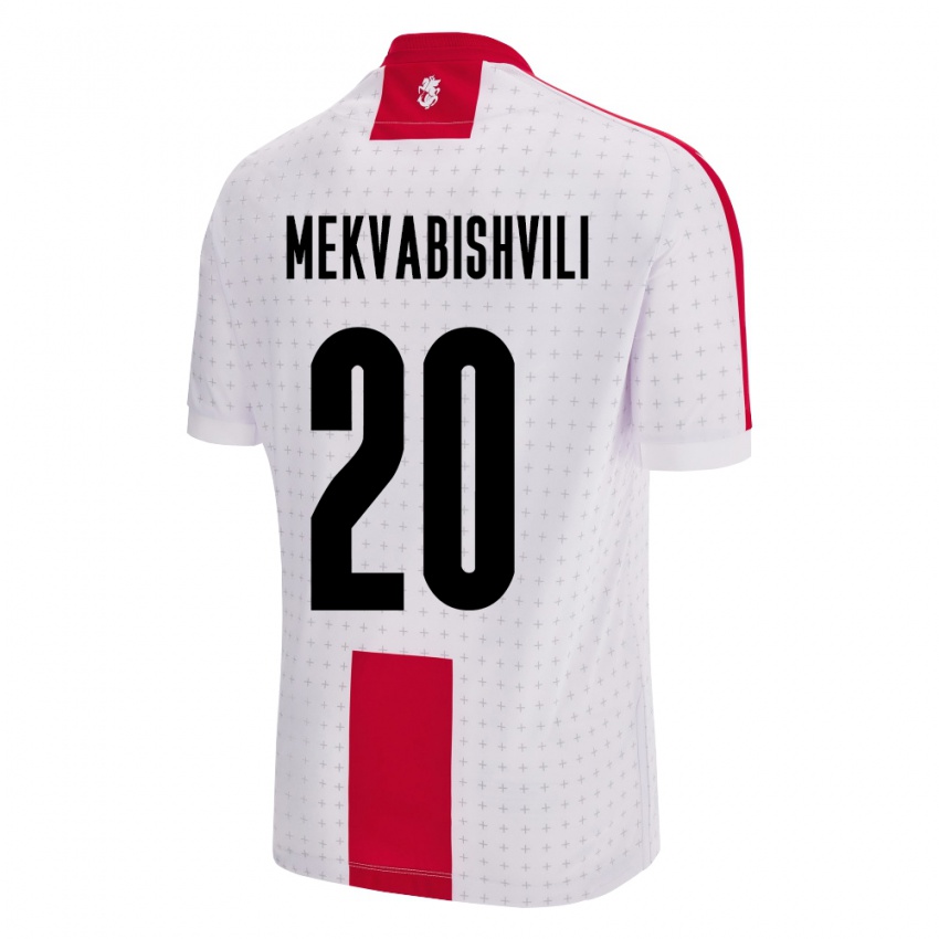 Kinder Georgien Anzor Mekvabishvili #20 Weiß Heimtrikot Trikot 24-26 T-Shirt