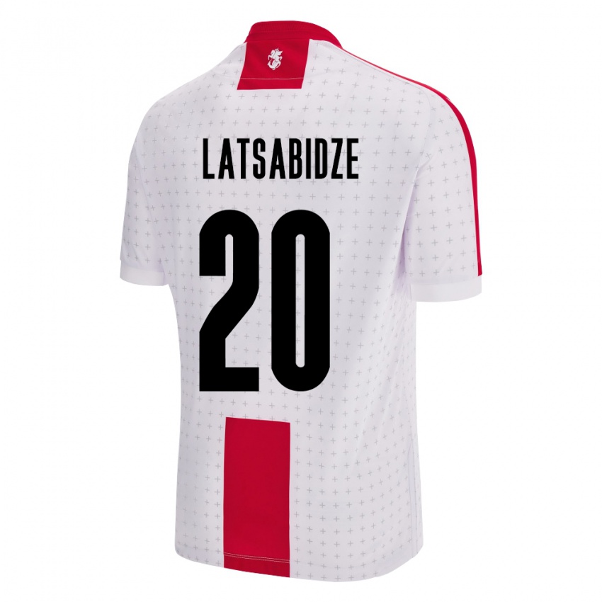 Kinder Georgien Luka Latsabidze #20 Weiß Heimtrikot Trikot 24-26 T-Shirt