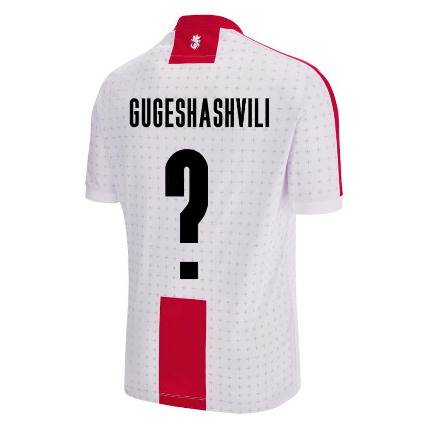 Kinder Georgien Zaza Gugeshashvili #0 Weiß Heimtrikot Trikot 24-26 T-Shirt