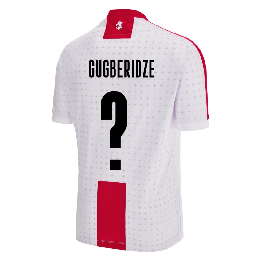 Kinder Georgien Beka Gugberidze #0 Weiß Heimtrikot Trikot 24-26 T-Shirt