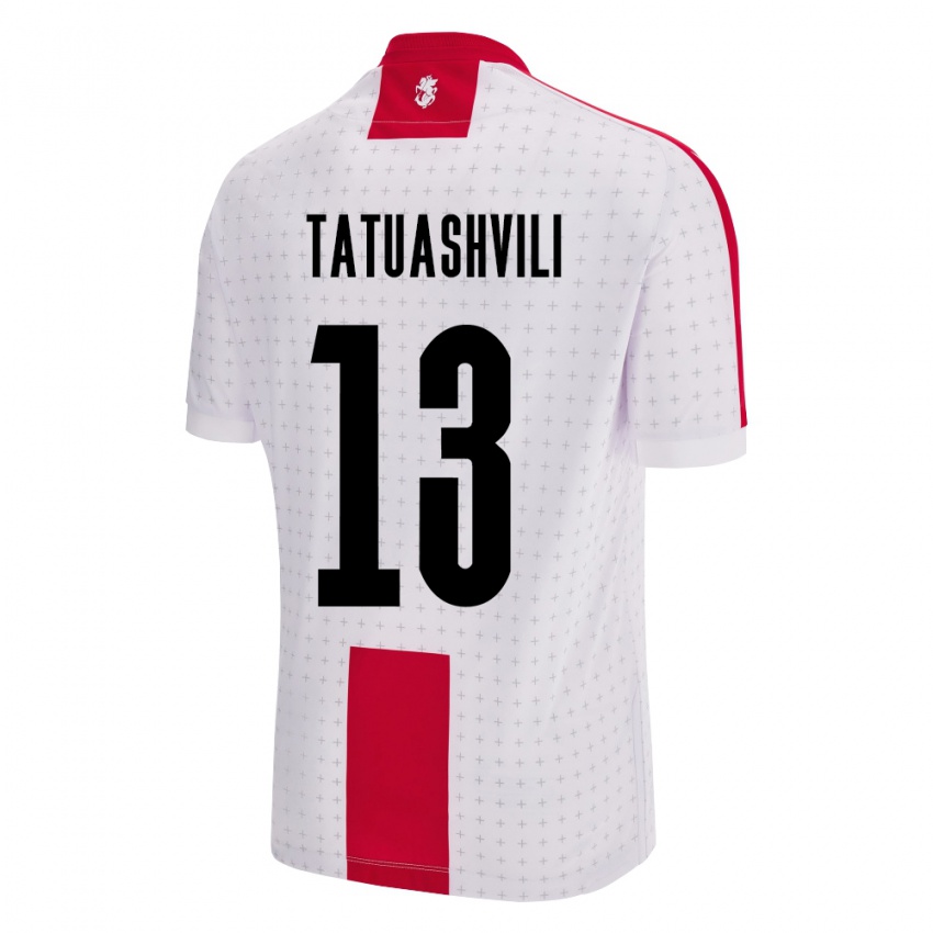 Kinder Georgien Tamar Tatuashvili #13 Weiß Heimtrikot Trikot 24-26 T-Shirt