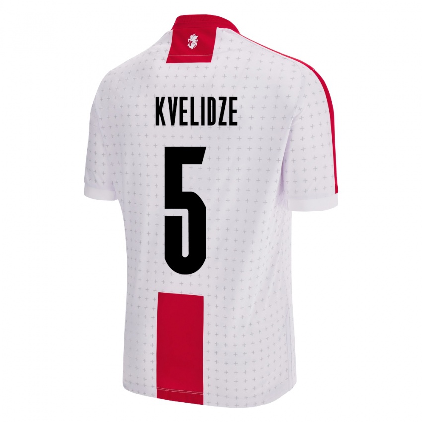 Kinder Georgien Tamar Kvelidze #5 Weiß Heimtrikot Trikot 24-26 T-Shirt