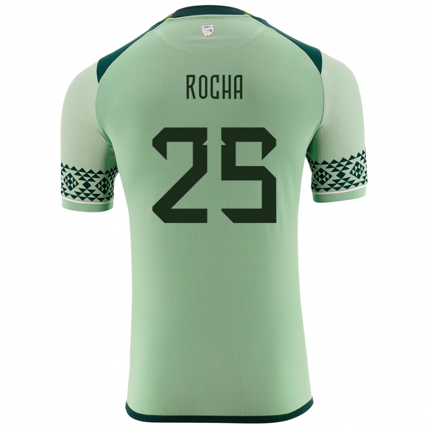 Kinder Bolivien Yomar Rocha #25 Hellgrün Heimtrikot Trikot 24-26 T-Shirt