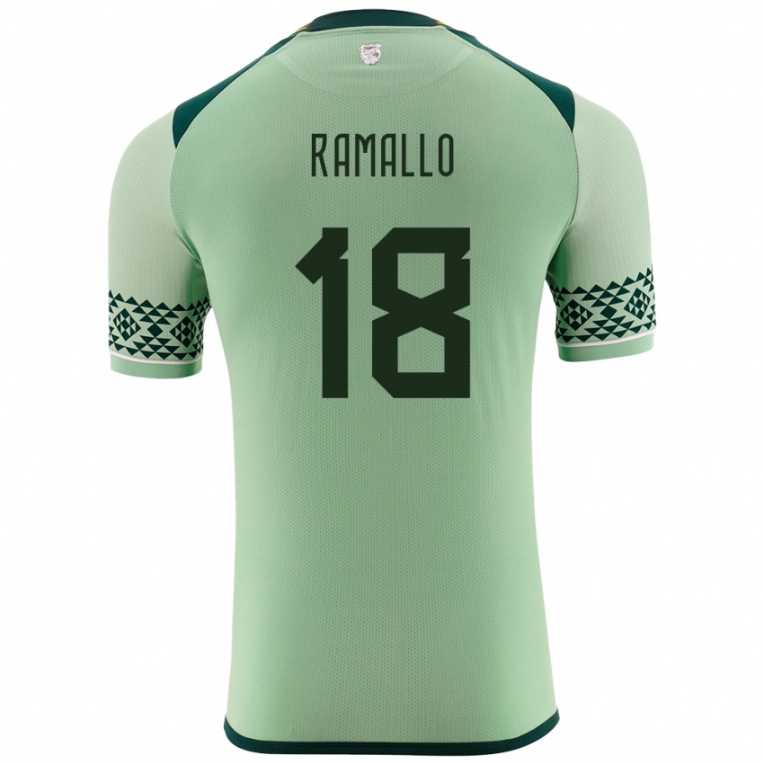 Kinder Bolivien Rodrigo Ramallo #18 Hellgrün Heimtrikot Trikot 24-26 T-Shirt