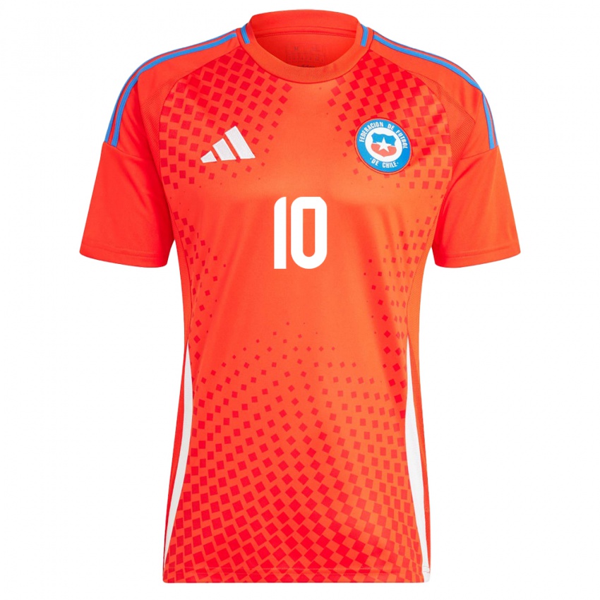 Kinder Chile Alexis Sánchez #10 Rot Heimtrikot Trikot 24-26 T-Shirt