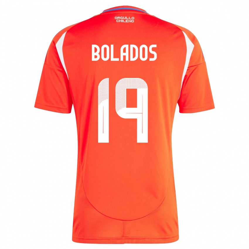 Kinder Chile Marcos Bolados #19 Rot Heimtrikot Trikot 24-26 T-Shirt