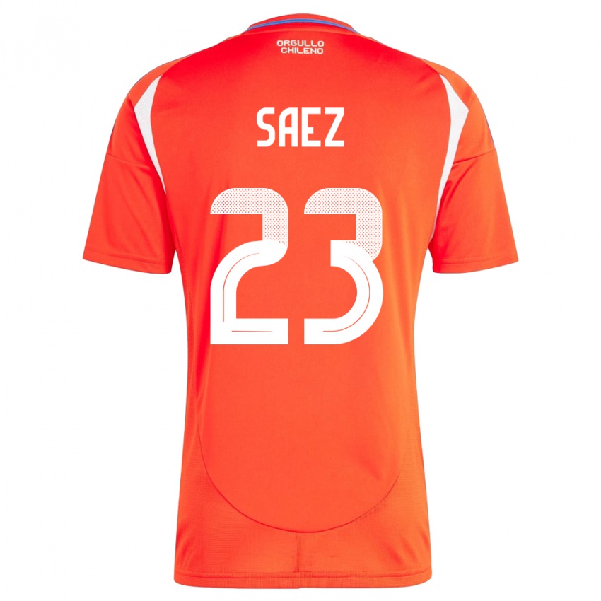 Kinder Chile Ignacio Sáez #23 Rot Heimtrikot Trikot 24-26 T-Shirt