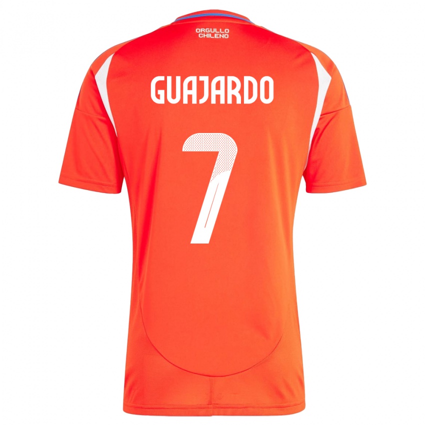 Kinder Chile Paolo Guajardo #7 Rot Heimtrikot Trikot 24-26 T-Shirt