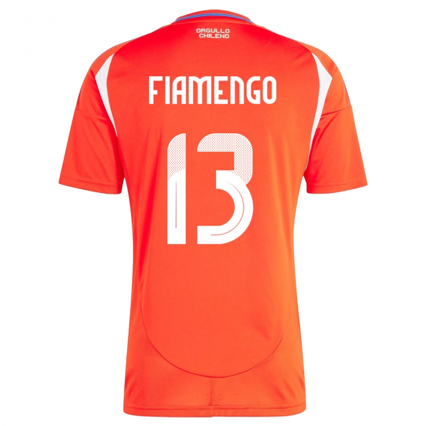 Kinder Chile Darko Fiamengo #13 Rot Heimtrikot Trikot 24-26 T-Shirt