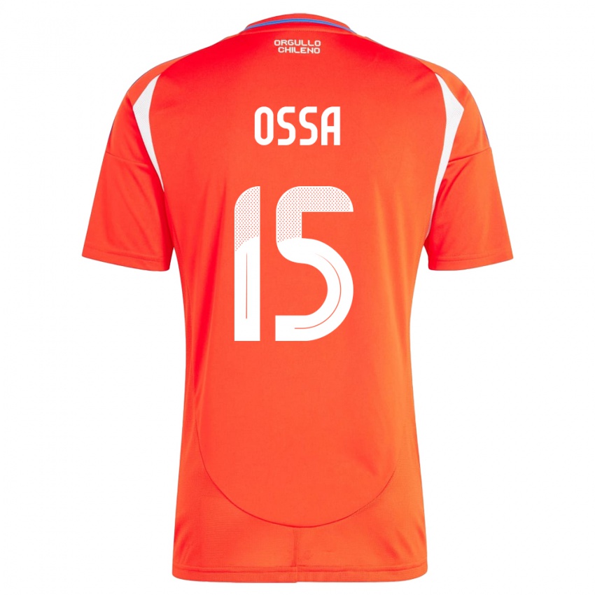 Kinder Chile Diego Ossa #15 Rot Heimtrikot Trikot 24-26 T-Shirt