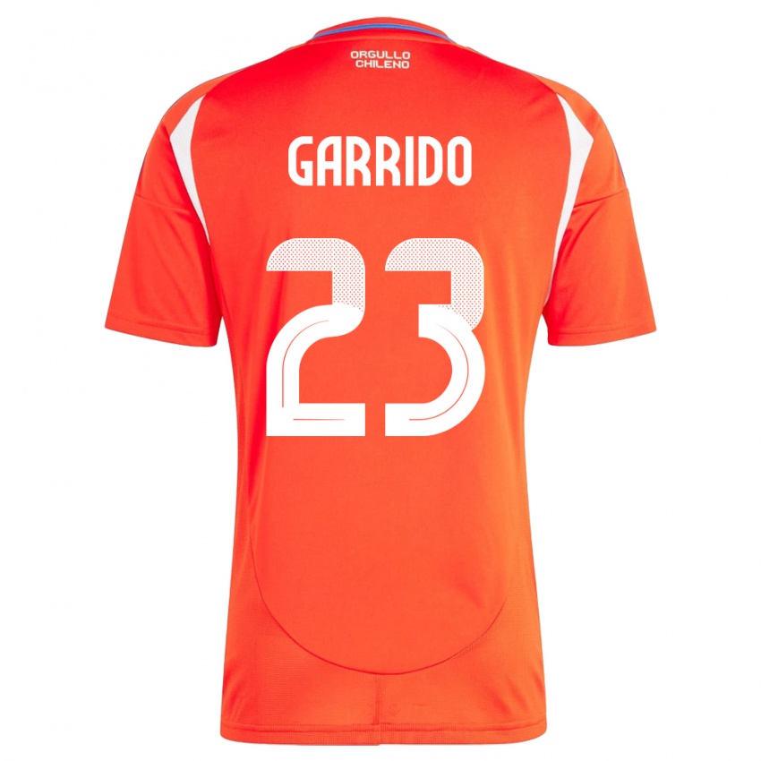 Kinder Chile Pedro Garrido #23 Rot Heimtrikot Trikot 24-26 T-Shirt