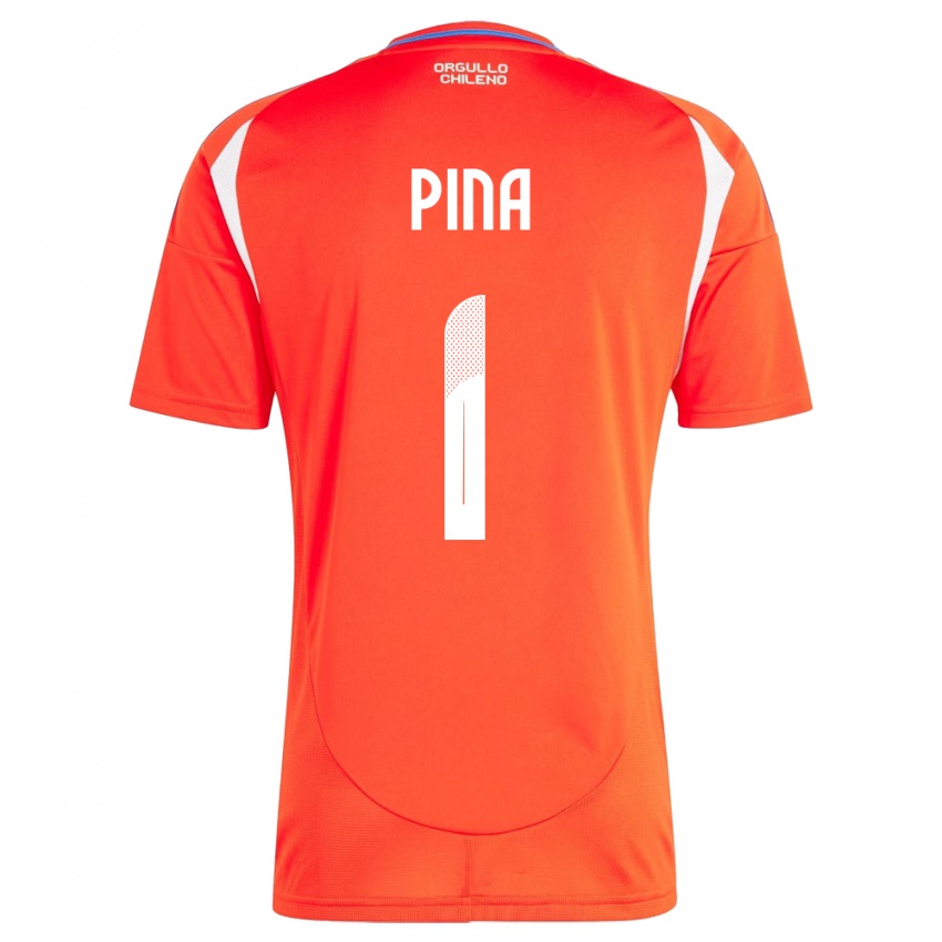 Kinder Chile Cristóbal Piña #1 Rot Heimtrikot Trikot 24-26 T-Shirt