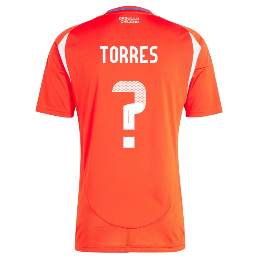 Kinder Chile Bruno Torres #0 Rot Heimtrikot Trikot 24-26 T-Shirt