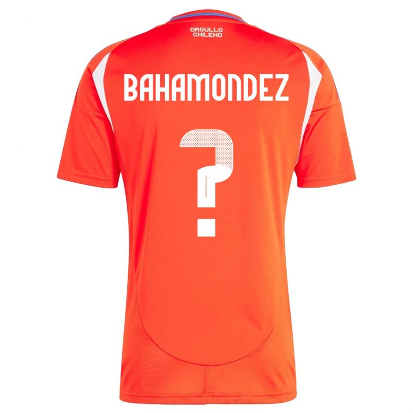 Kinder Chile Taizo Bahamondez #0 Rot Heimtrikot Trikot 24-26 T-Shirt