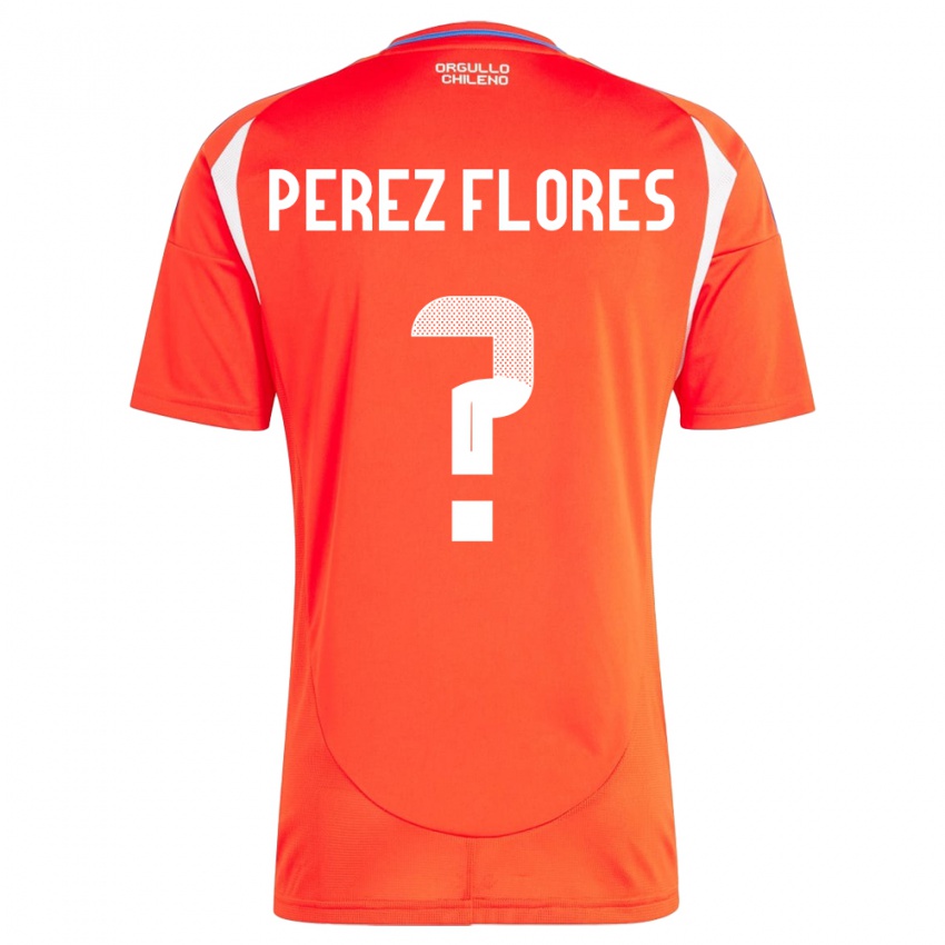 Kinder Chile Benjamín Pérez Flores #0 Rot Heimtrikot Trikot 24-26 T-Shirt