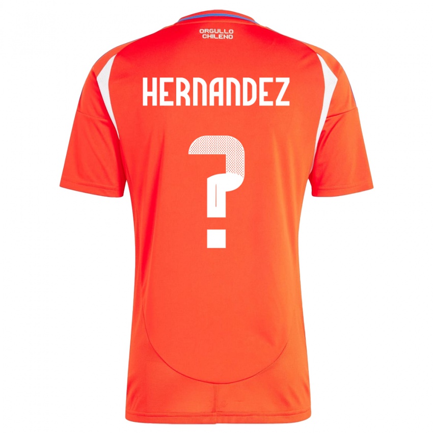 Kinder Chile Camilo Hernández #0 Rot Heimtrikot Trikot 24-26 T-Shirt