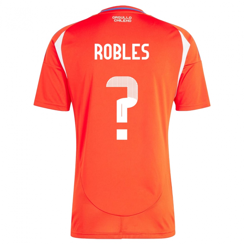 Kinder Chile Diego Robles #0 Rot Heimtrikot Trikot 24-26 T-Shirt