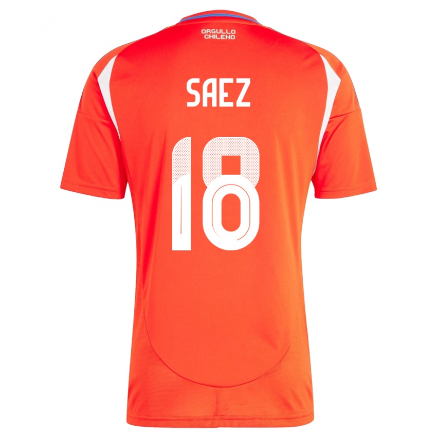 Kinder Chile Camila Sáez #18 Rot Heimtrikot Trikot 24-26 T-Shirt