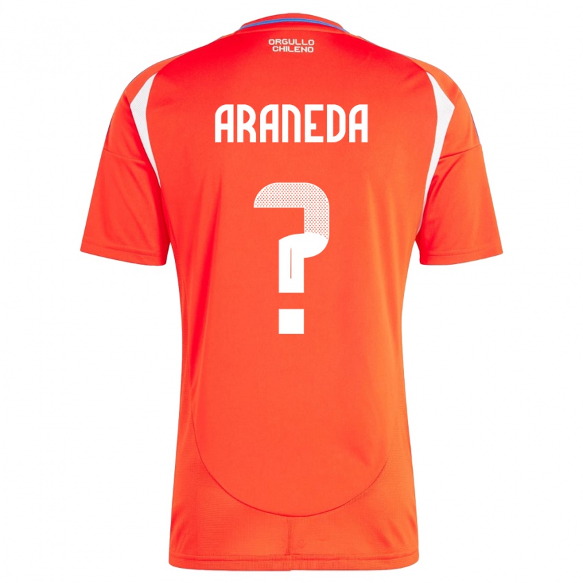 Kinder Chile Arantxa Araneda #0 Rot Heimtrikot Trikot 24-26 T-Shirt