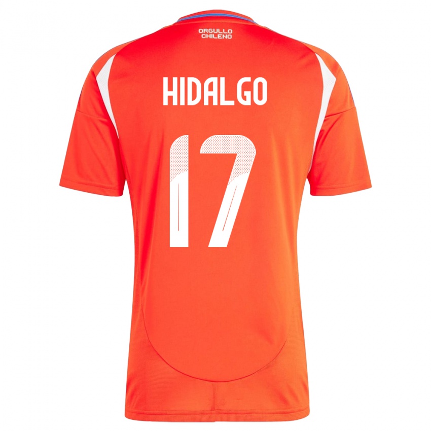 Kinder Chile Fernanda Hidalgo #17 Rot Heimtrikot Trikot 24-26 T-Shirt