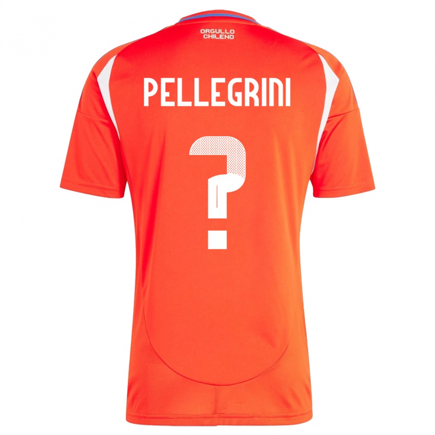 Kinder Chile Maya Pellegrini #0 Rot Heimtrikot Trikot 24-26 T-Shirt