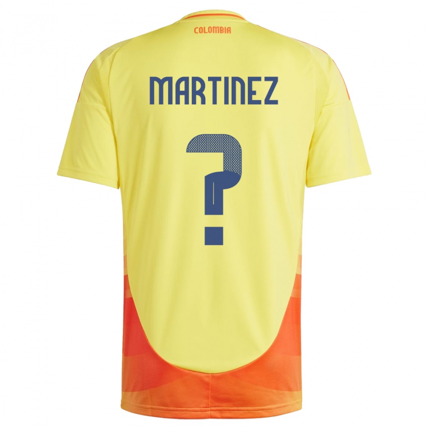 Kinder Kolumbien Edwin Martínez #0 Gelb Heimtrikot Trikot 24-26 T-Shirt