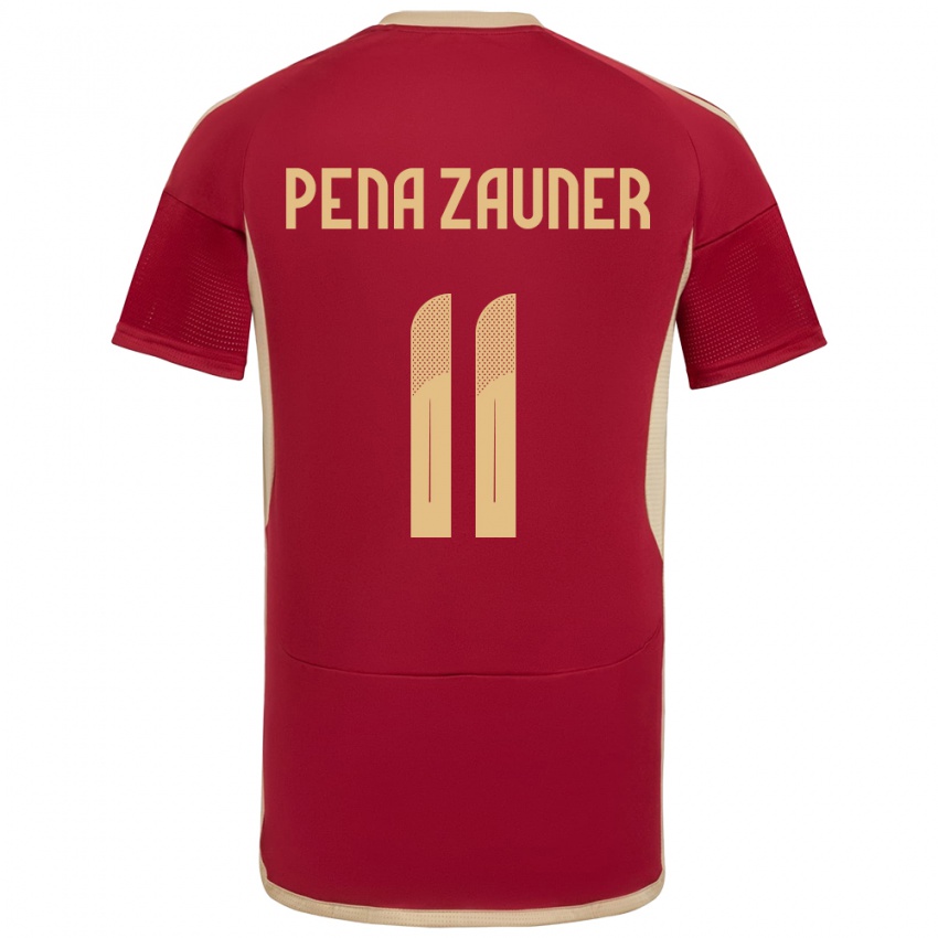 Kinder Venezuela Enrique Peña Zauner #11 Burgund Heimtrikot Trikot 24-26 T-Shirt