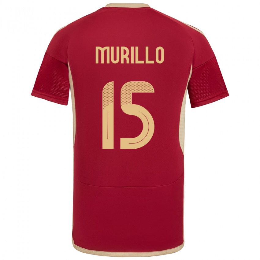 Kinder Venezuela Jhon Murillo #15 Burgund Heimtrikot Trikot 24-26 T-Shirt