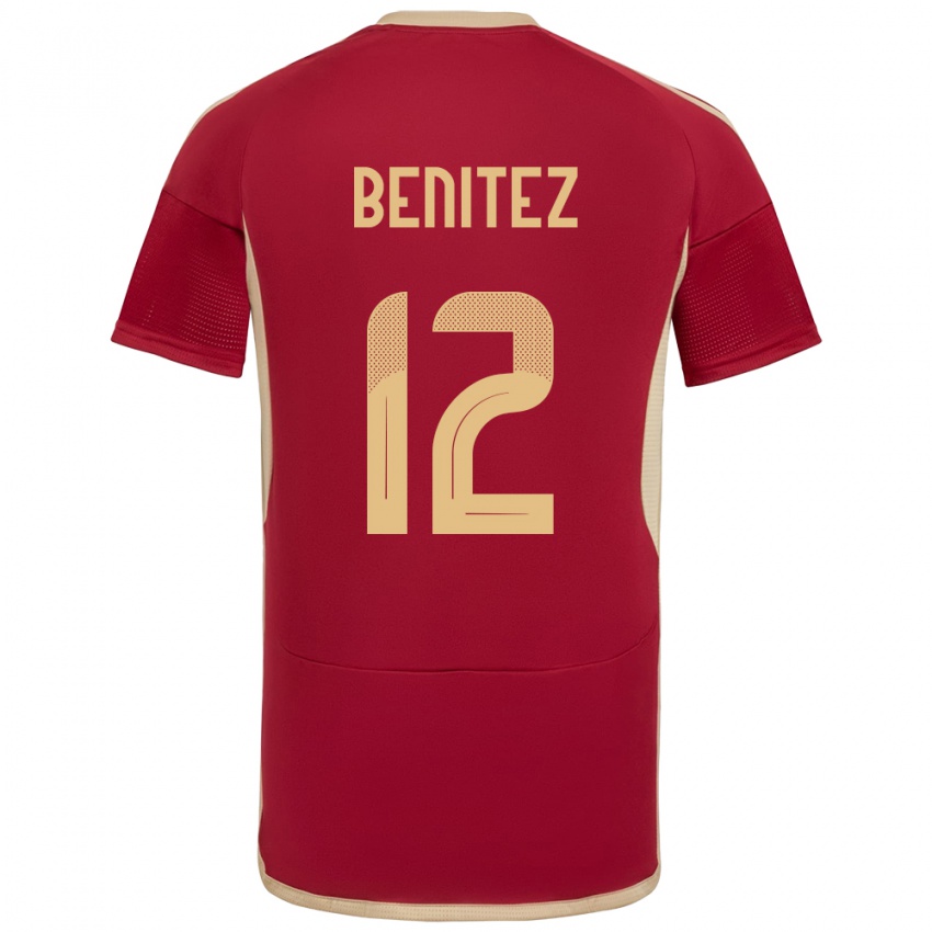 Kinder Venezuela Frankarlos Benítez #12 Burgund Heimtrikot Trikot 24-26 T-Shirt