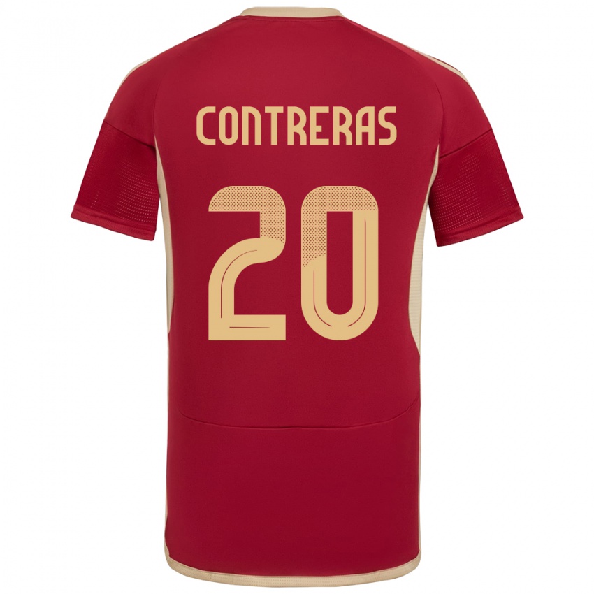 Kinder Venezuela Anderson Contreras #20 Burgund Heimtrikot Trikot 24-26 T-Shirt