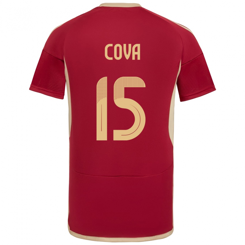 Kinder Venezuela Adrián Cova #15 Burgund Heimtrikot Trikot 24-26 T-Shirt