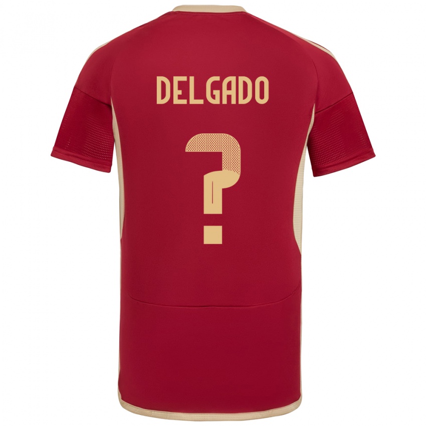 Kinder Venezuela Álex Delgado #0 Burgund Heimtrikot Trikot 24-26 T-Shirt