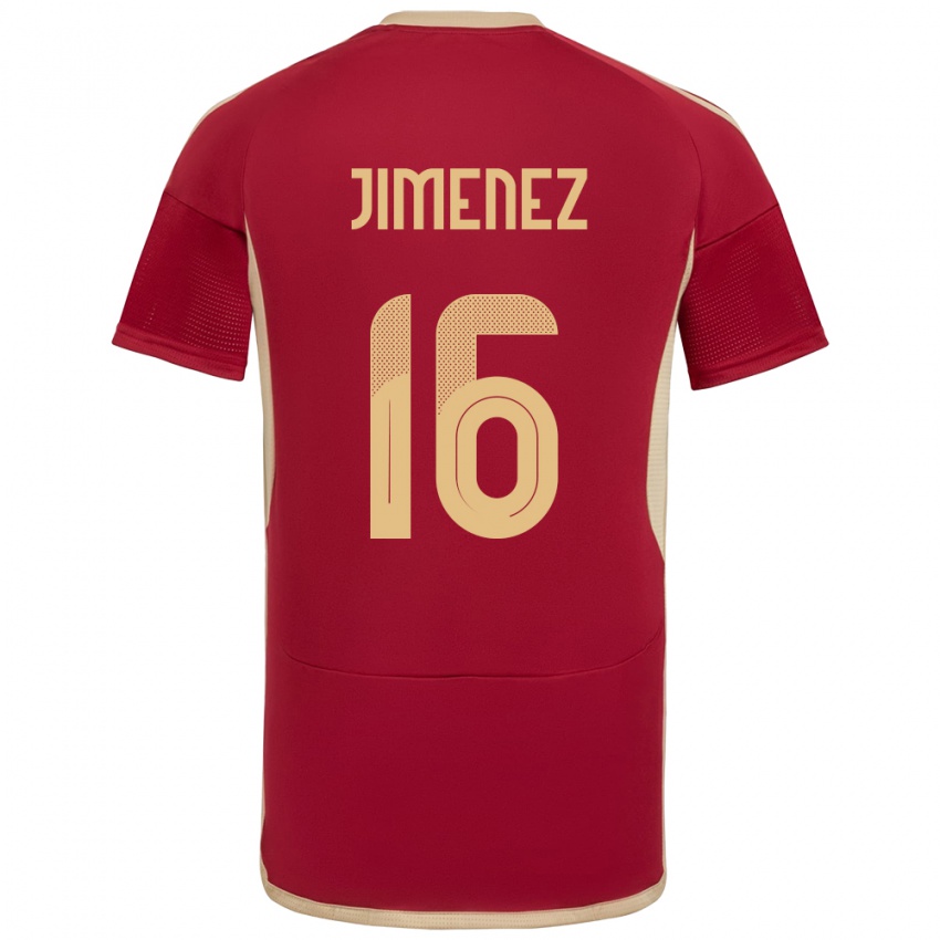 Kinder Venezuela Néstor Jiménez #16 Burgund Heimtrikot Trikot 24-26 T-Shirt