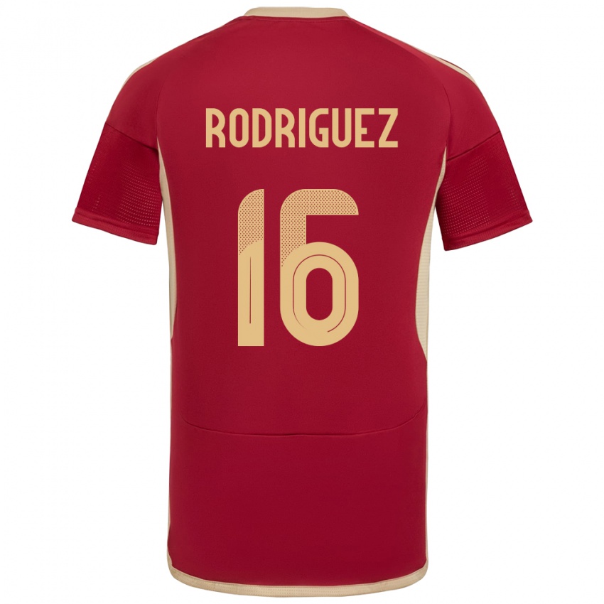 Kinder Venezuela Arianna Rodríguez #16 Burgund Heimtrikot Trikot 24-26 T-Shirt