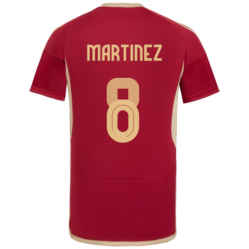 Kinder Venezuela Bárbara Martínez #8 Burgund Heimtrikot Trikot 24-26 T-Shirt