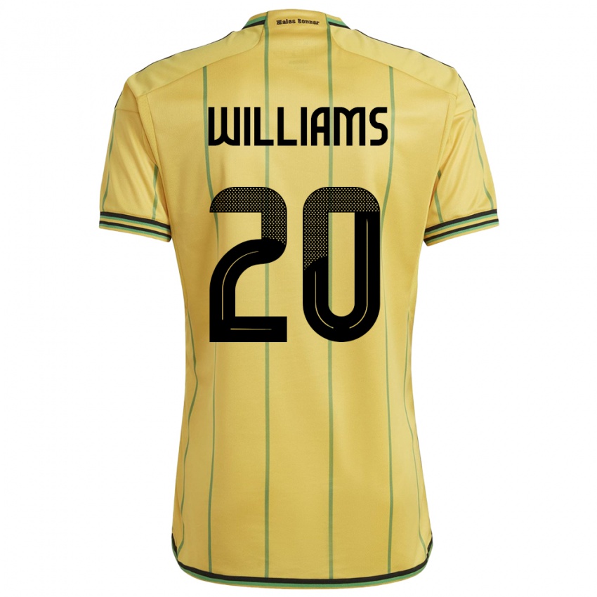 Kinder Jamaika Victoria Williams #20 Gelb Heimtrikot Trikot 24-26 T-Shirt