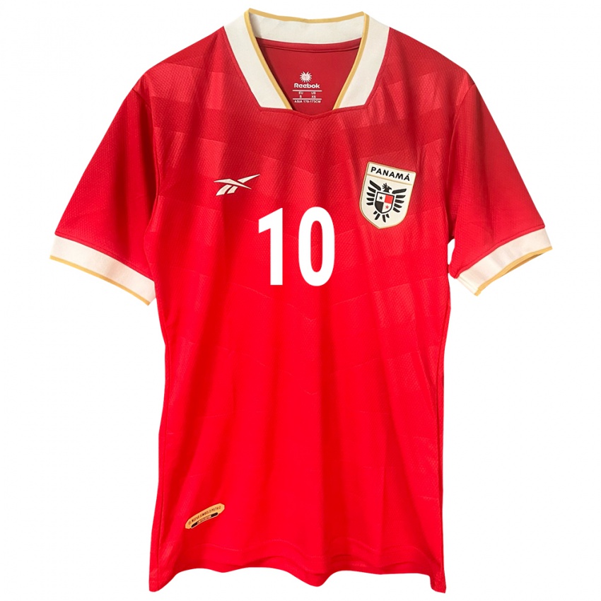 Kinder Panama Yoel Bárcenas #10 Rot Heimtrikot Trikot 24-26 T-Shirt