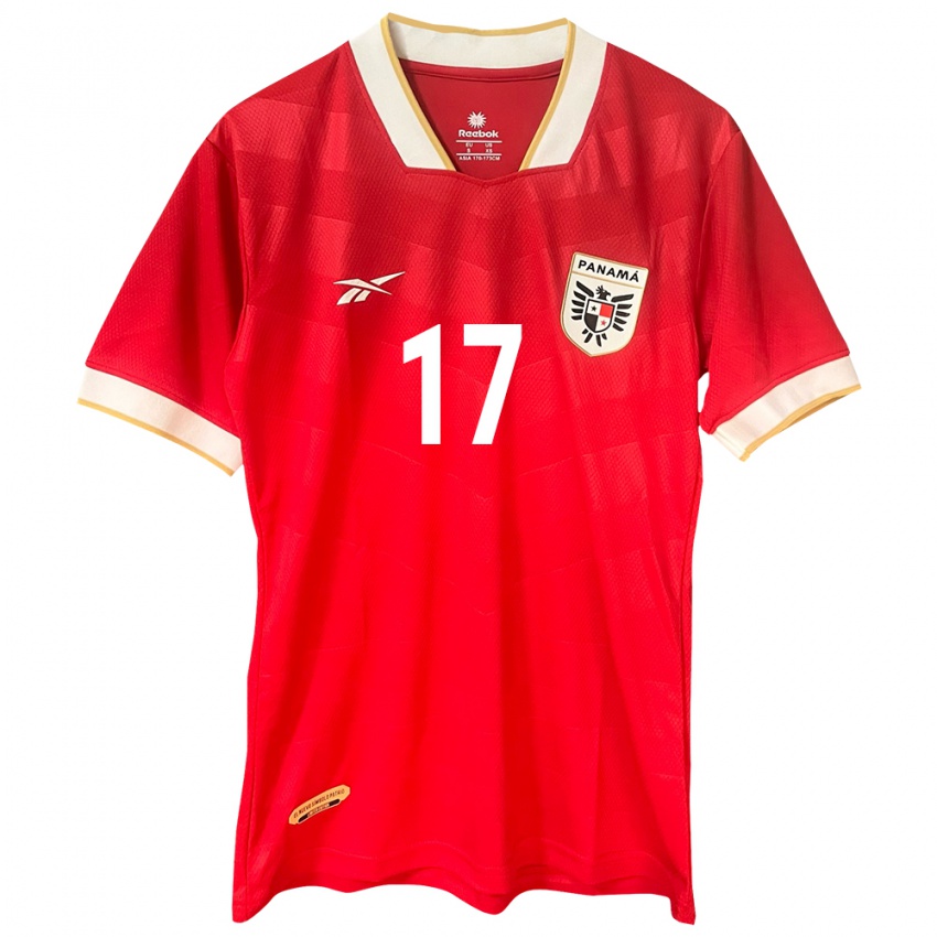 Kinder Panama Kenia Rangel #17 Rot Heimtrikot Trikot 24-26 T-Shirt